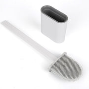 Silicon Toilet Brush with Slim Holder Flex Toilet Brush